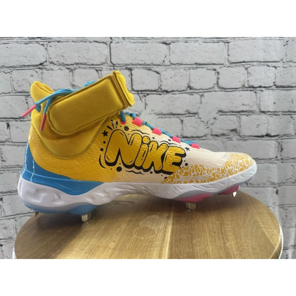 Nike x RBI Exclusive Alpha Huarache Elite 3 B-ball Cleats Fz7344-700 Men's 15 - Picture 6 of 10